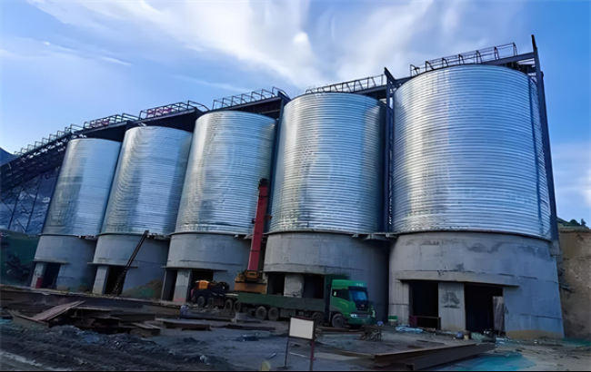 永州螺旋卷板仓施工现场